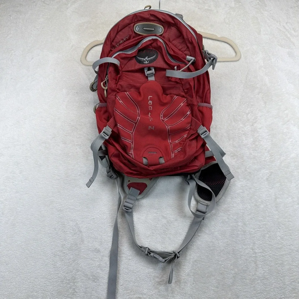 Osprey Raptor 14 Hydration Backpack Red MTB Cycling 14L Mountain Bike Pack